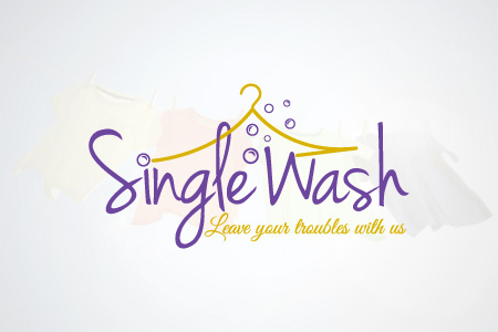 Single Wash Logo Design