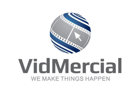 Vidmercial Logo Design