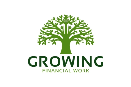 Growing Financial Work Logo Design