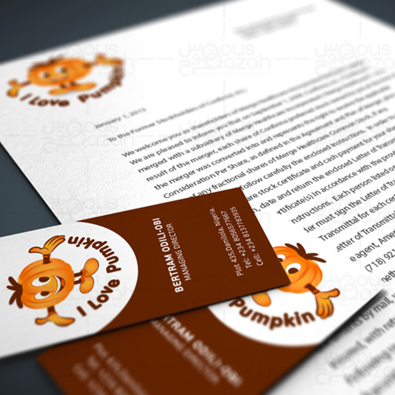 I Love Pumpkins - Stationery Design