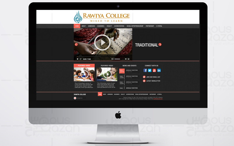 Rawiya College - Website Design