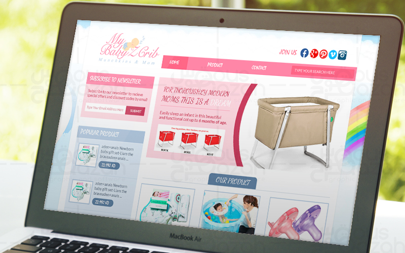 My Baby'z Crib - Website Design