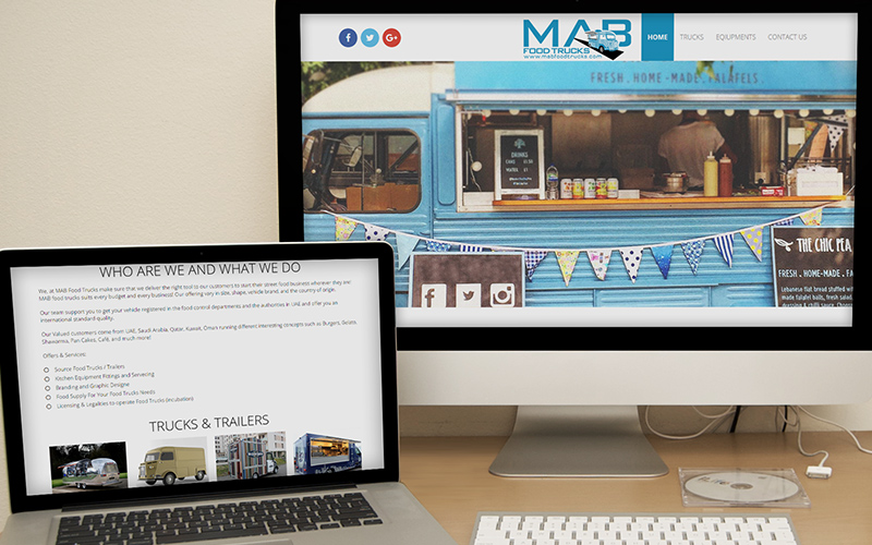 MAB Food Trucks - Website Design